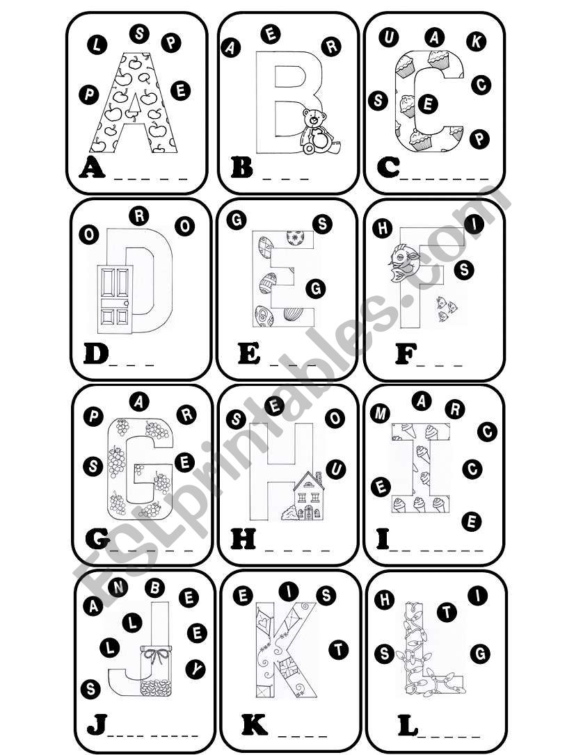 ABC (activity sheet) 3 PAGES worksheet