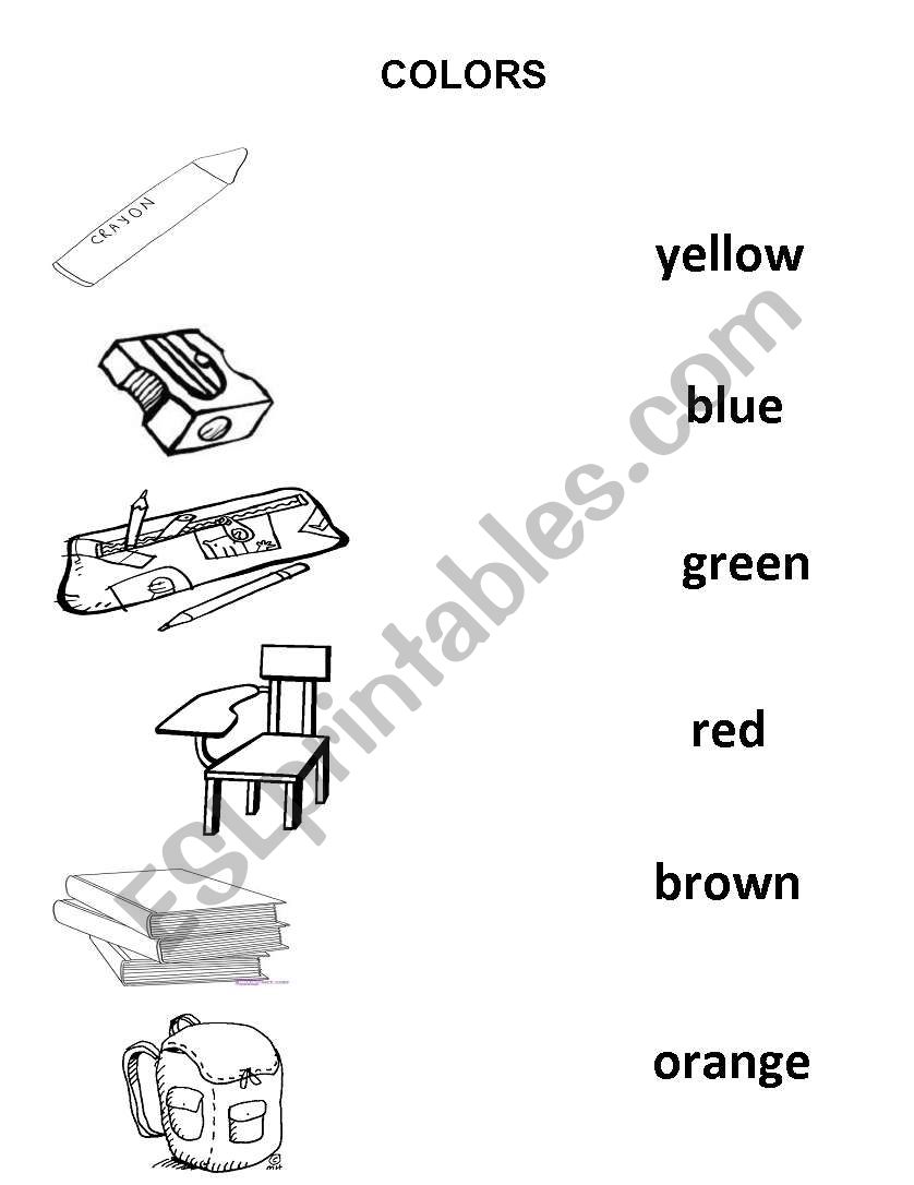 what color is it? worksheet