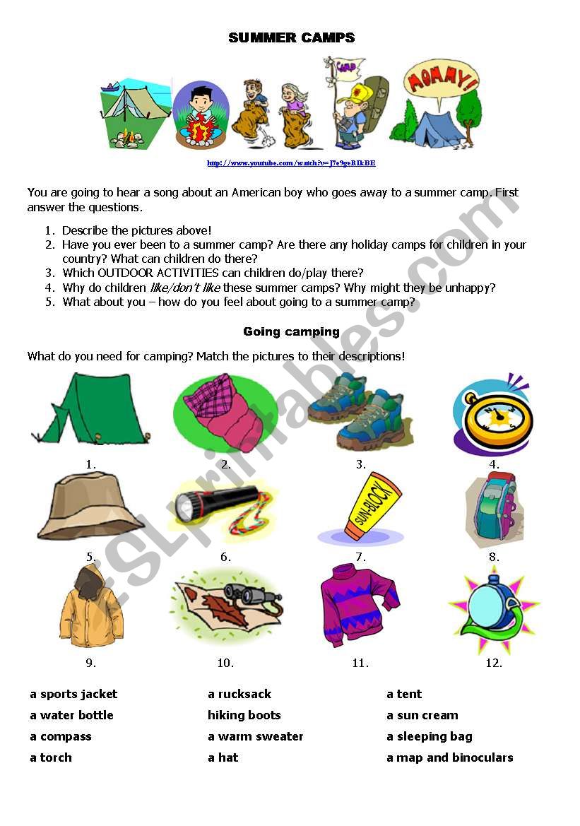 Summer Camps (Part 1) - Going Camping