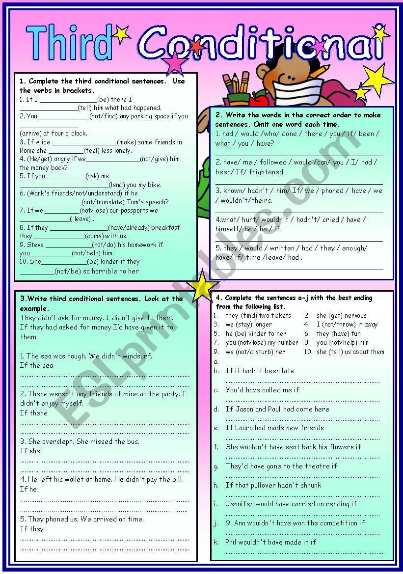 THIRD CONDITIONAL worksheet