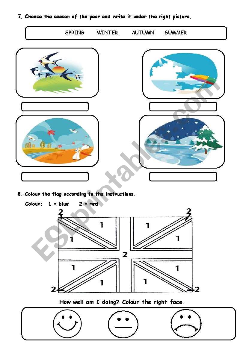 Test - 3rd part worksheet