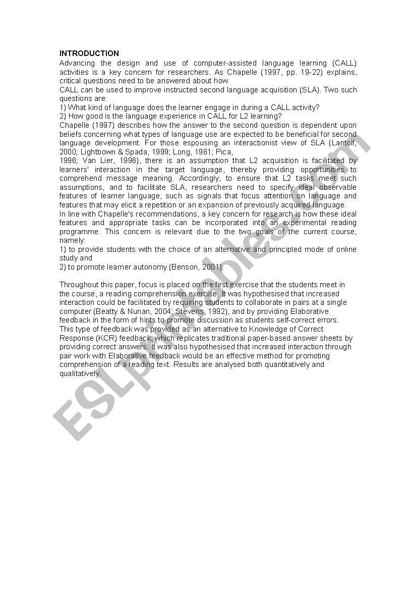 technology worksheet