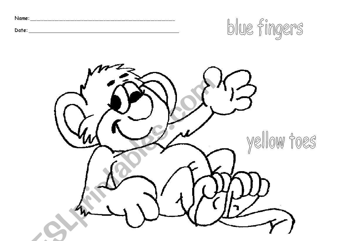 fingers and toes worksheet