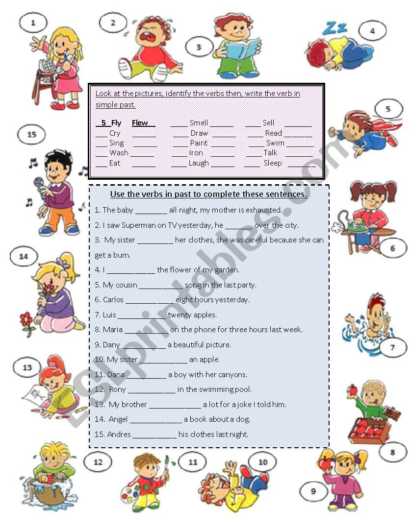 Regular and irregular verbs / simple past