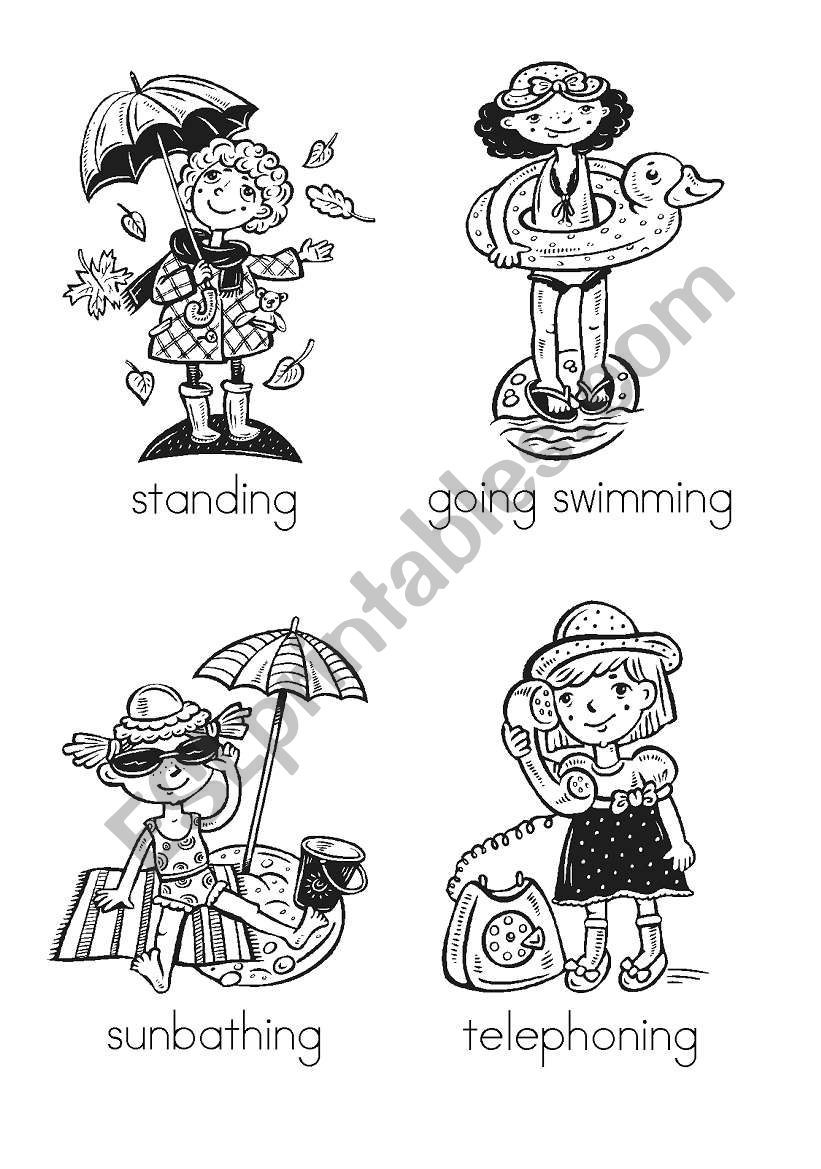 ItÂ´s a girlÂ´s world flash cards (29-40 of 40) with backs, activities and instructions (6 pages)