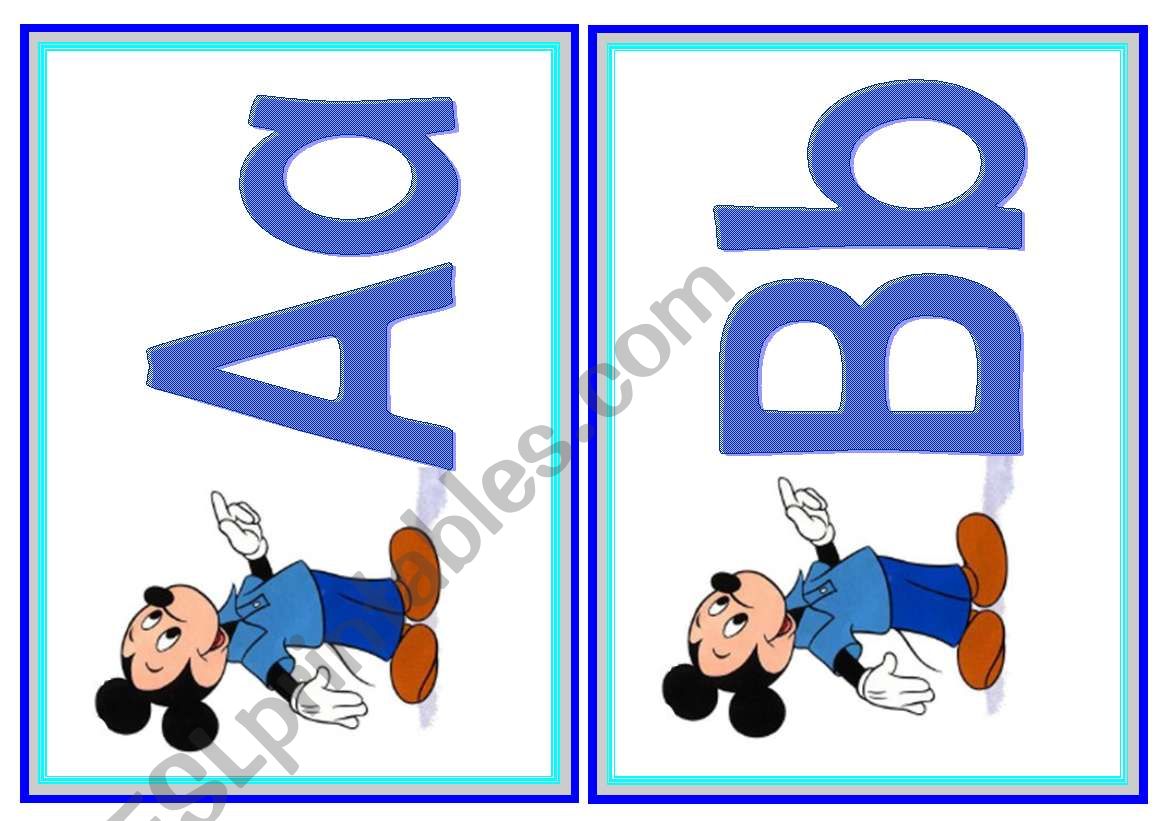 Alphabet Flash Cards worksheet