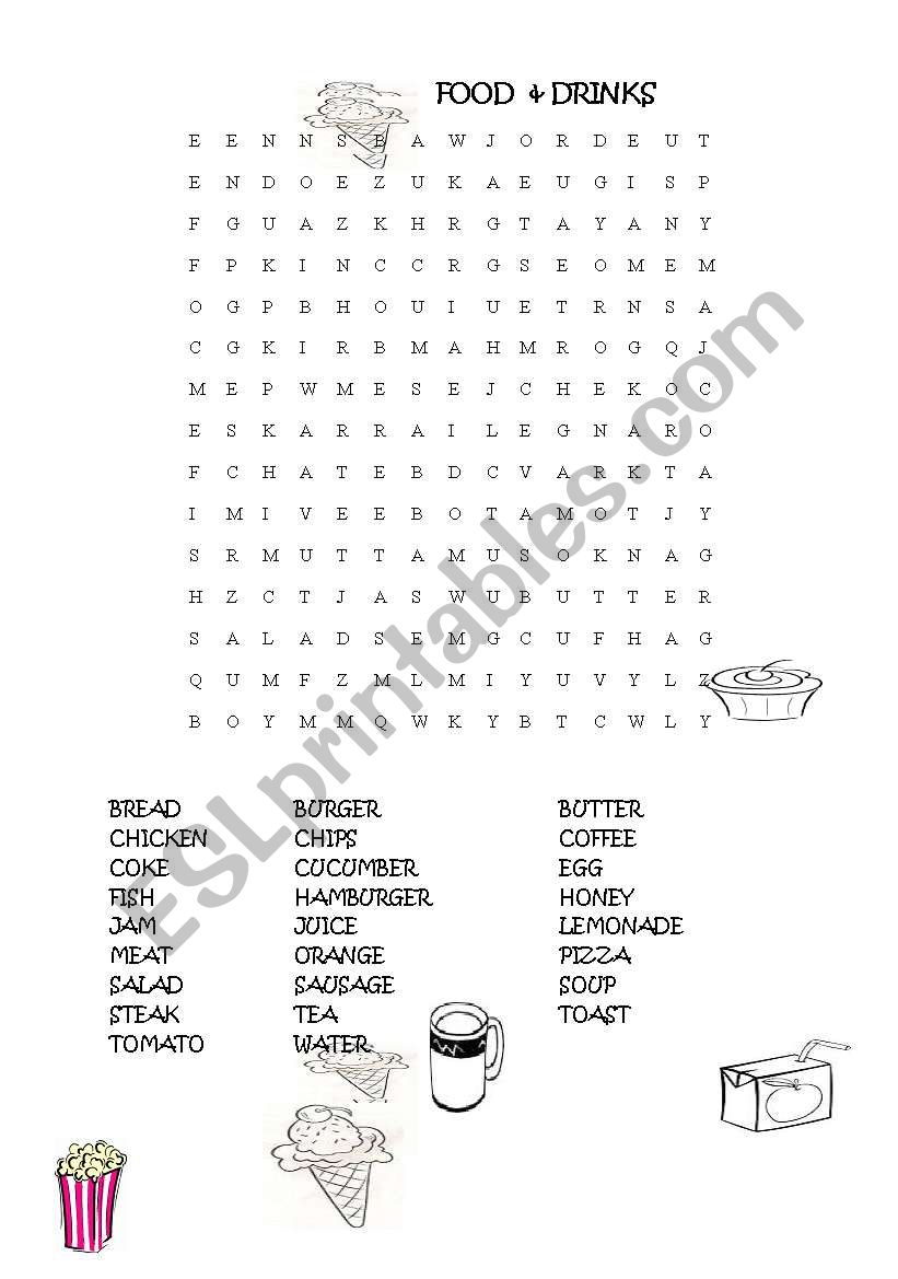  Food & Drink worksheet