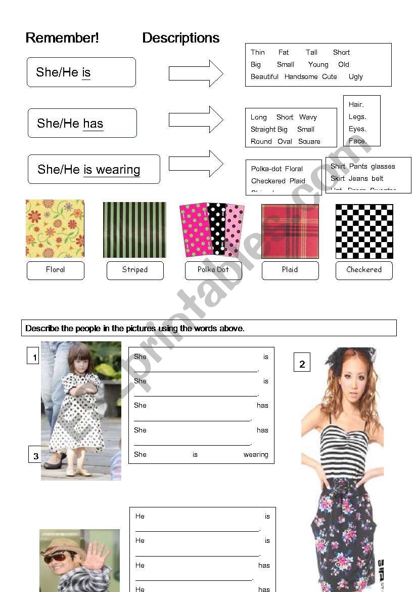 clothes and fashion worksheet