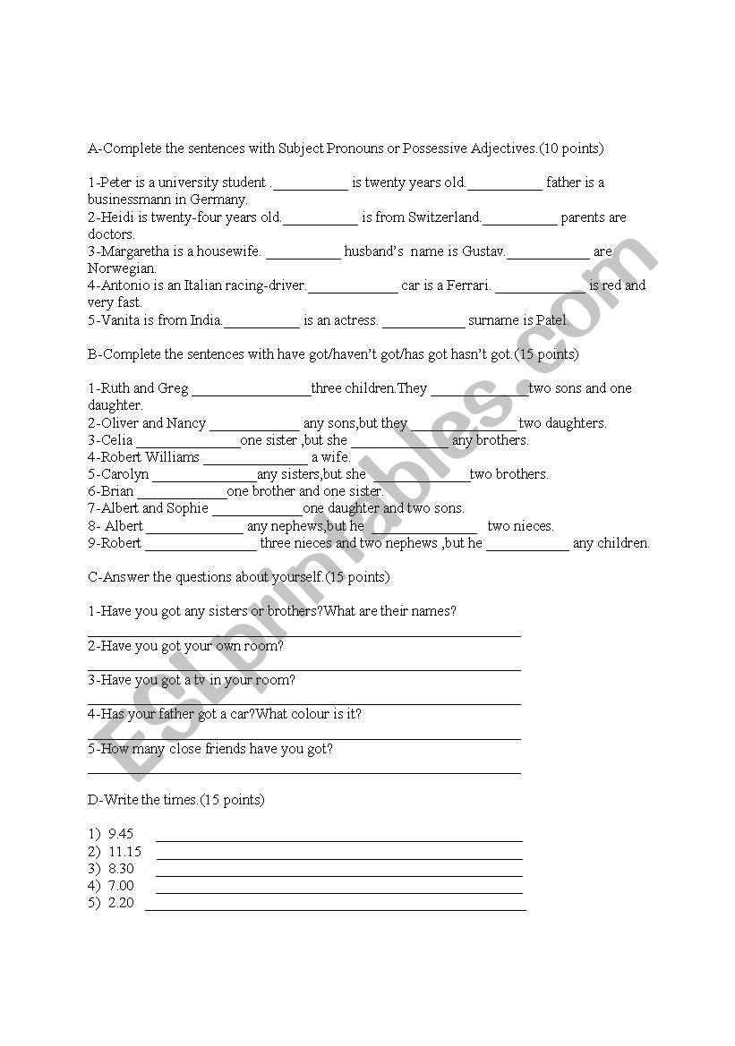you will like it worksheet