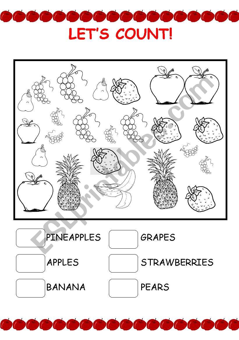 lets count! worksheet