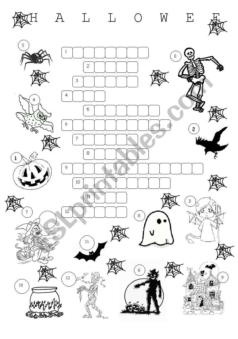 Halloween worksheet