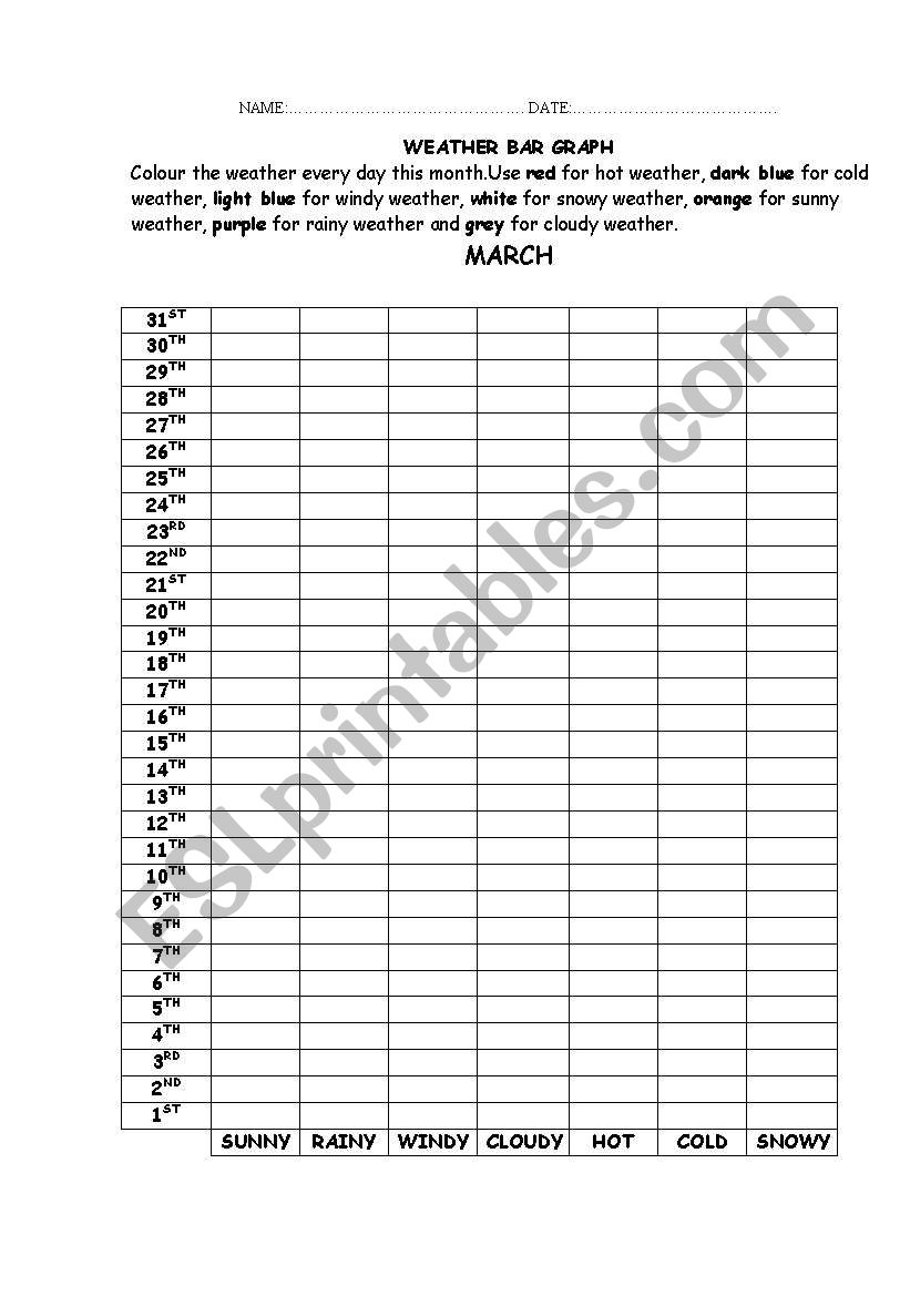 weather activities worksheet