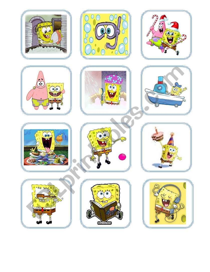 Sponge Bob - Present Perfect worksheet