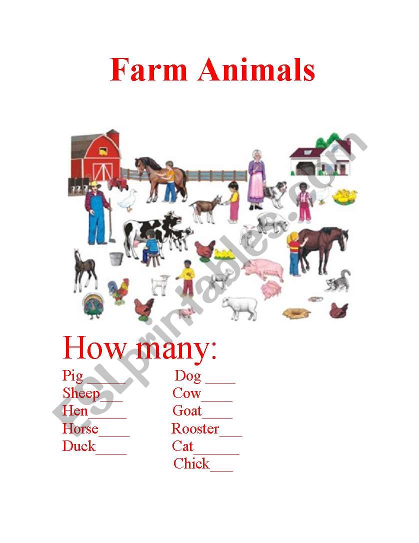 Farm Animals worksheet