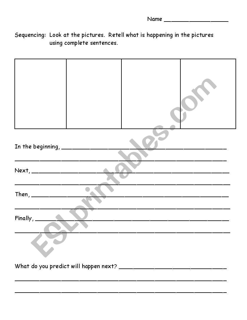 Sequencing Blocks worksheet