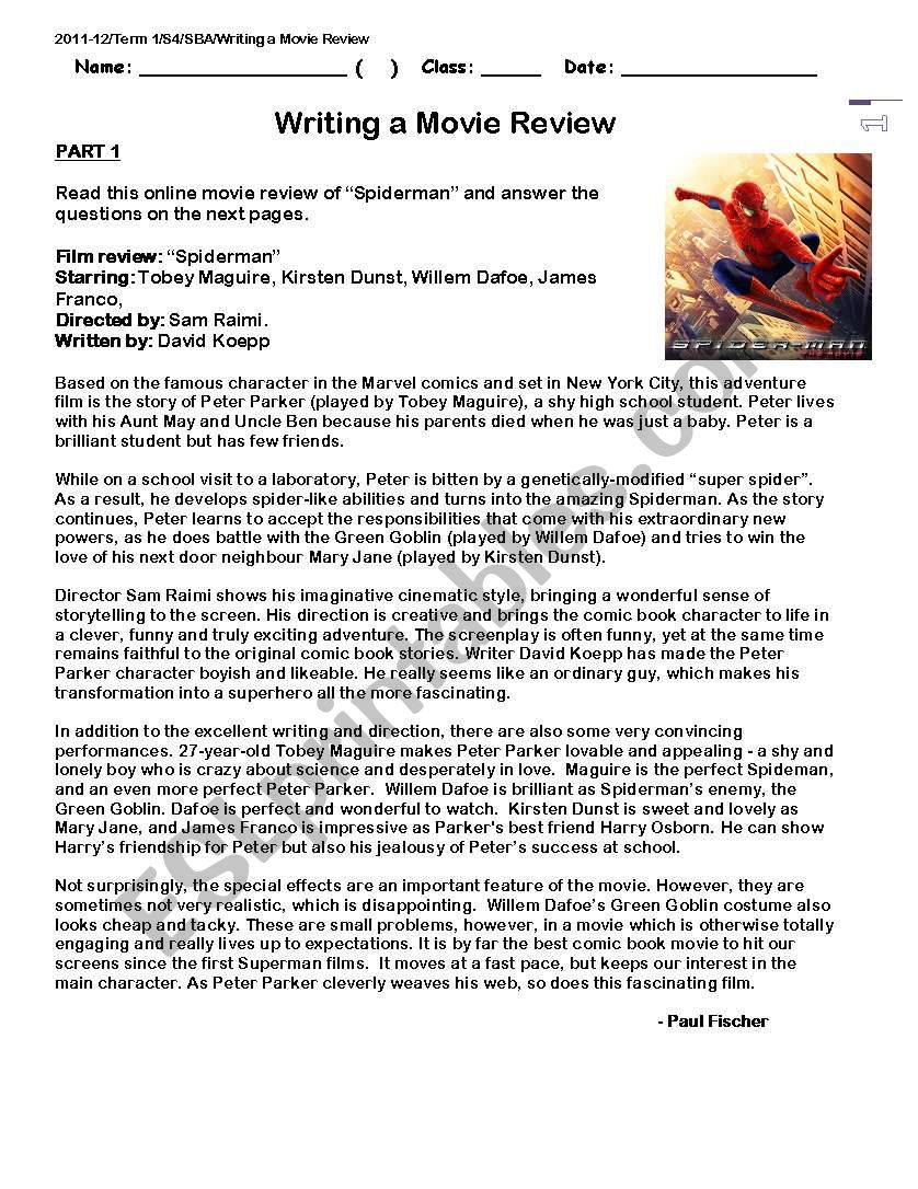  Reviews Written By Students So What Do You Think Writing A Review 
