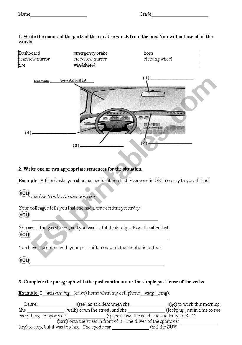 Grammar worksheet