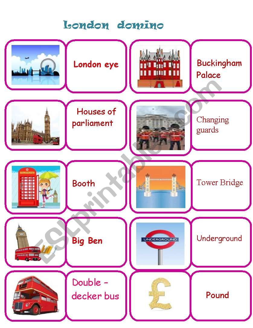 london domino worksheet