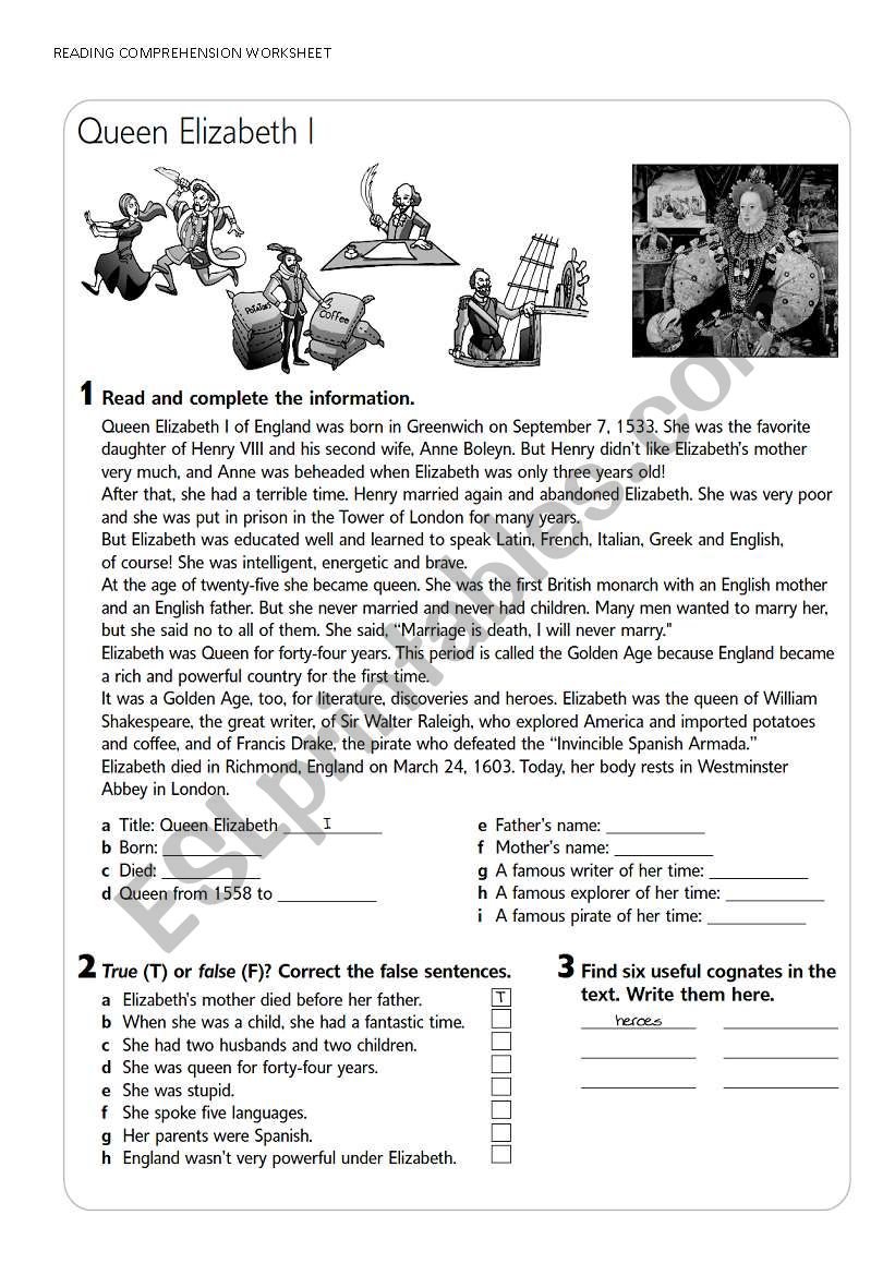 Reading - Simple Past  Worksheet