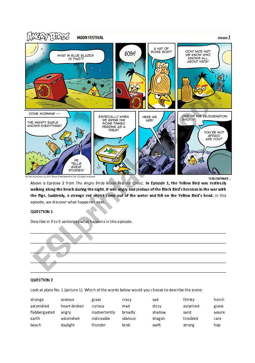 The Angry Birds Clip 2 worksheet
