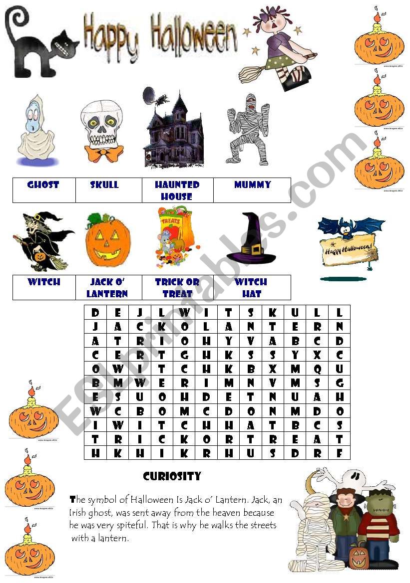 HALLOWEEN worksheet