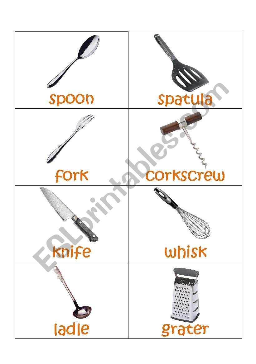 Kitchen Utensils Flashcards