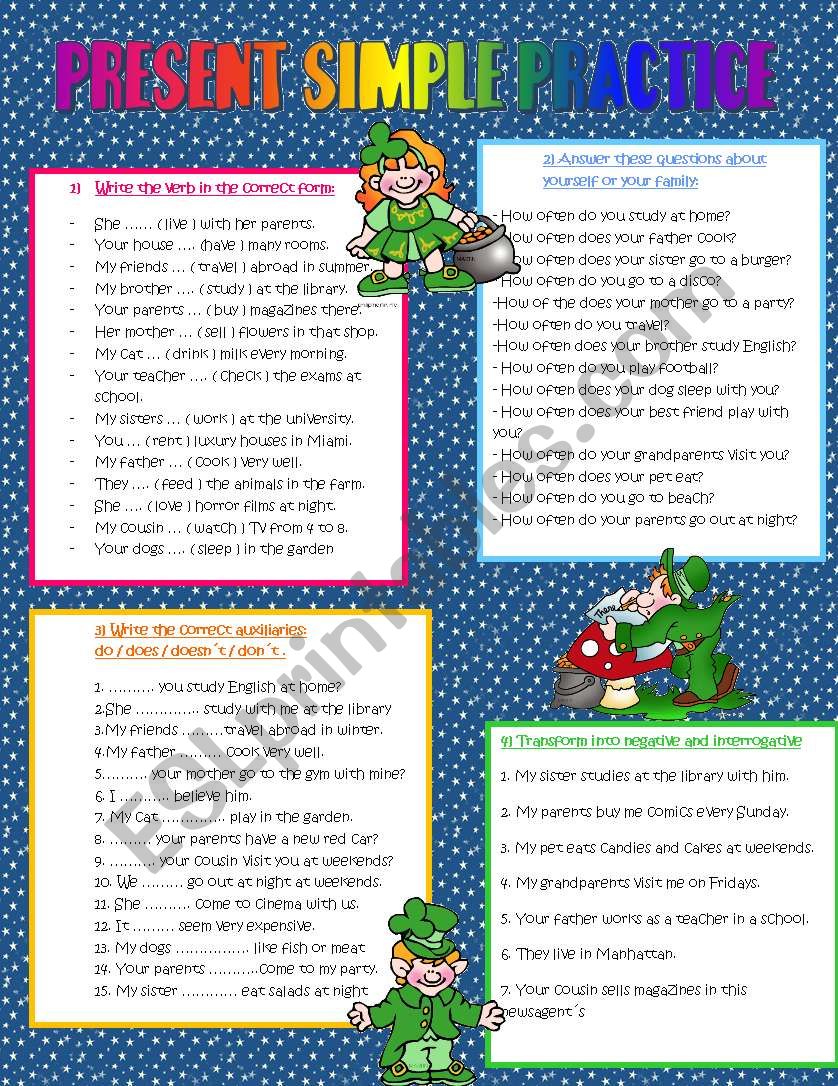 Present Simple worksheet