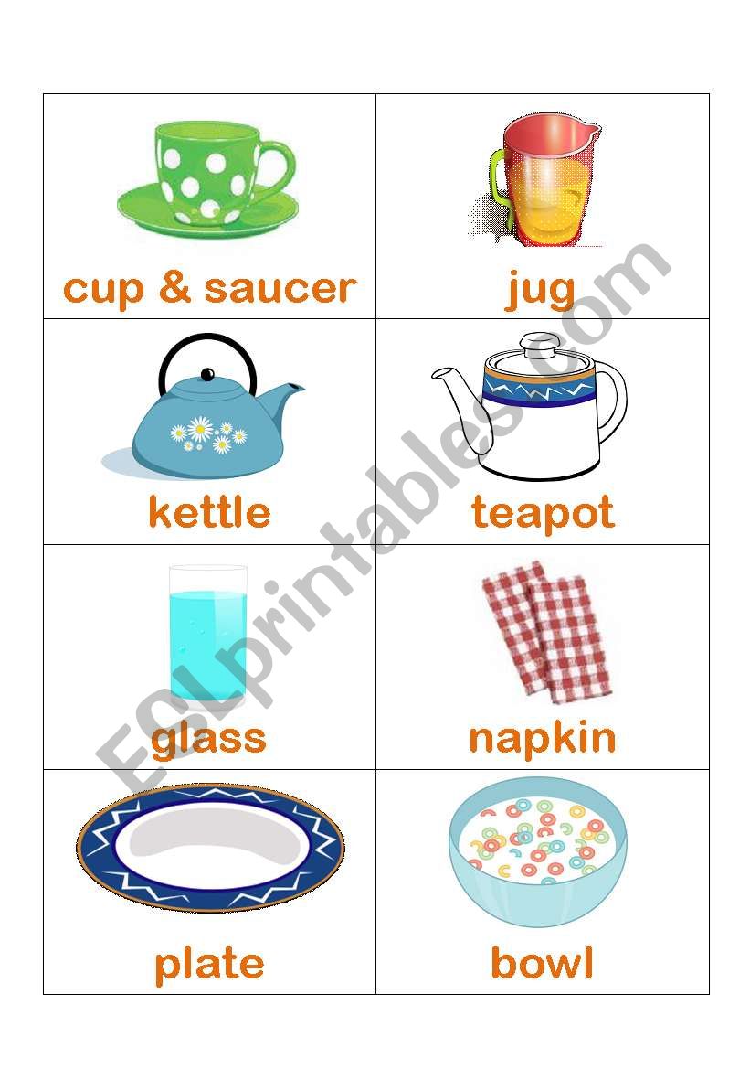 kitchen item1 worksheet
