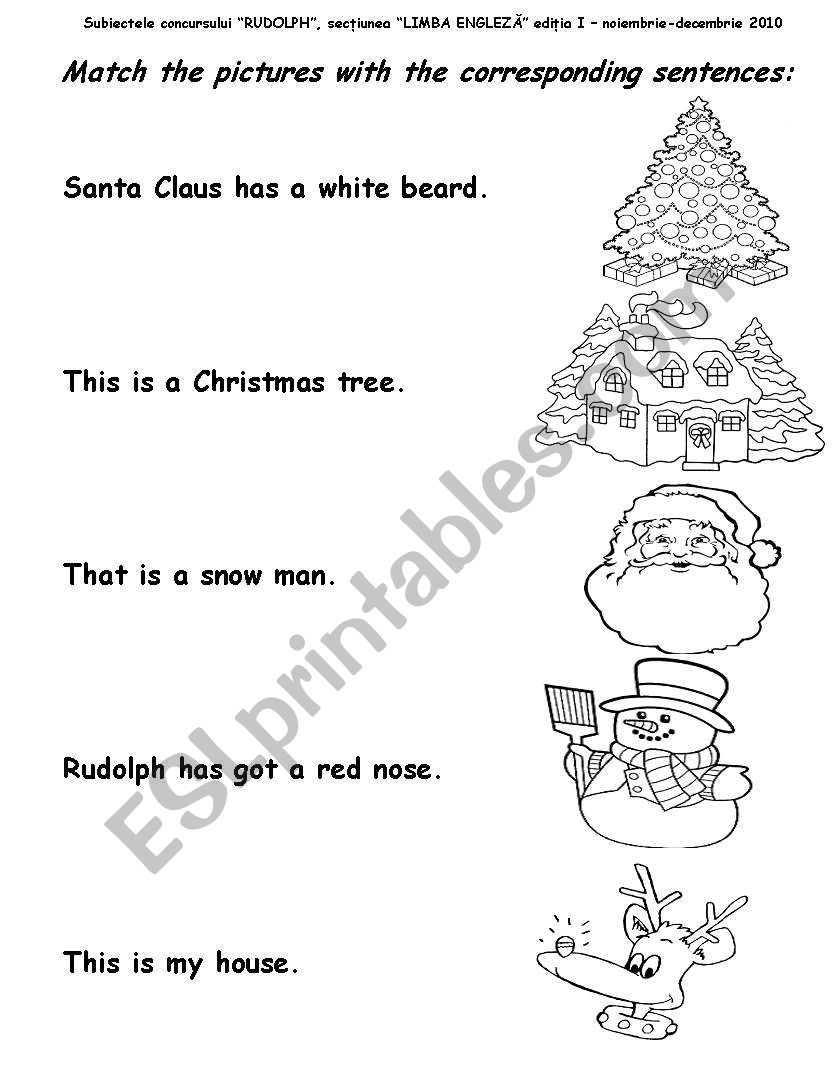 Christmas worksheet