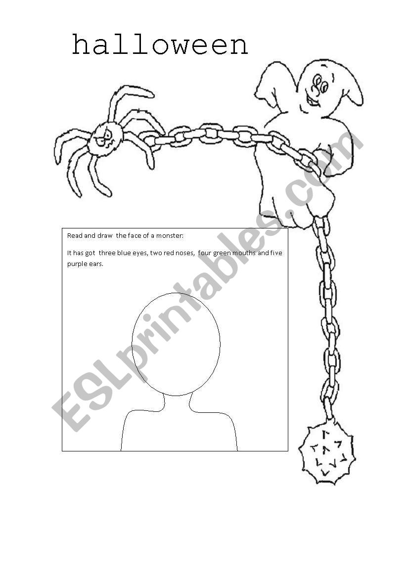 Halloween worksheet