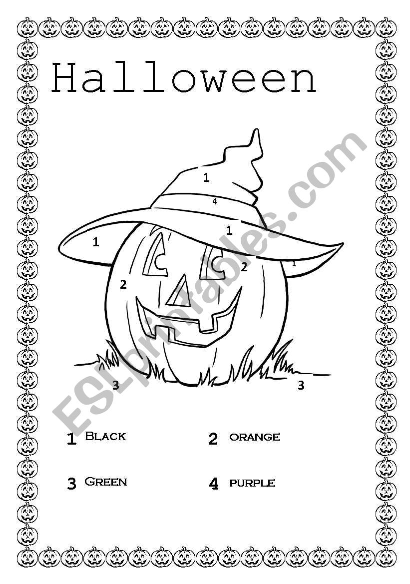 Halloween Pumpkin for kids! worksheet