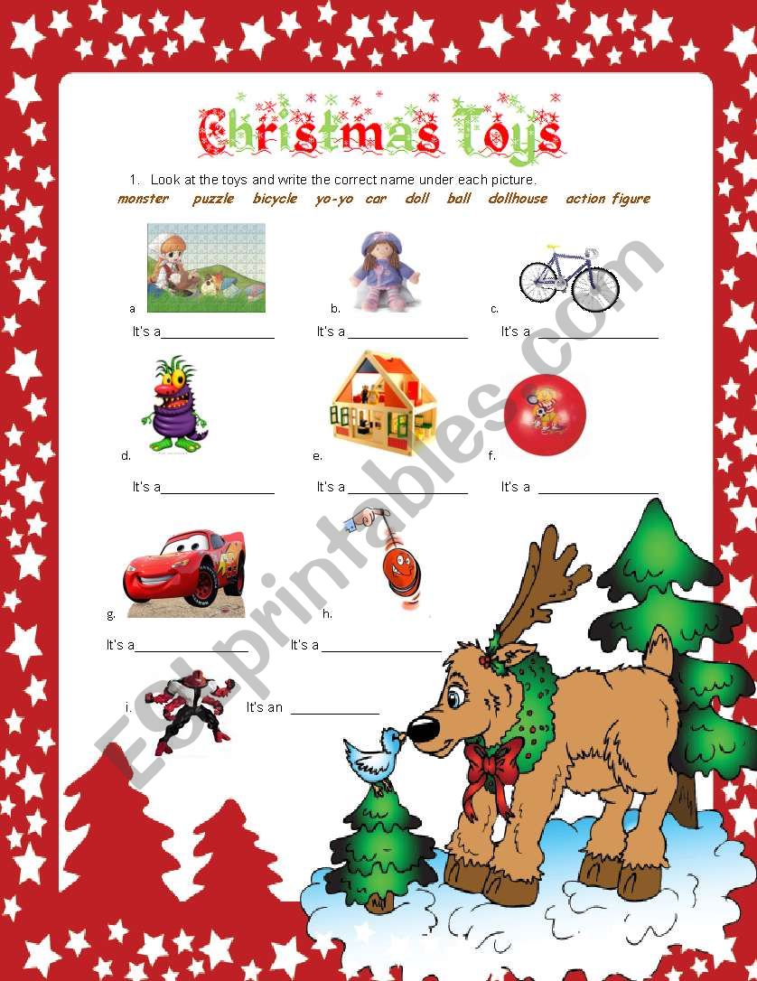 Christmas Toys 1 worksheet