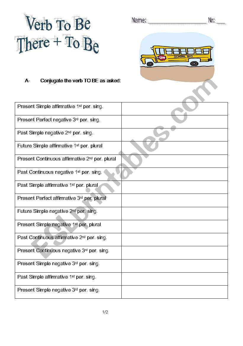 TO BE - Passive Voice Preparation 