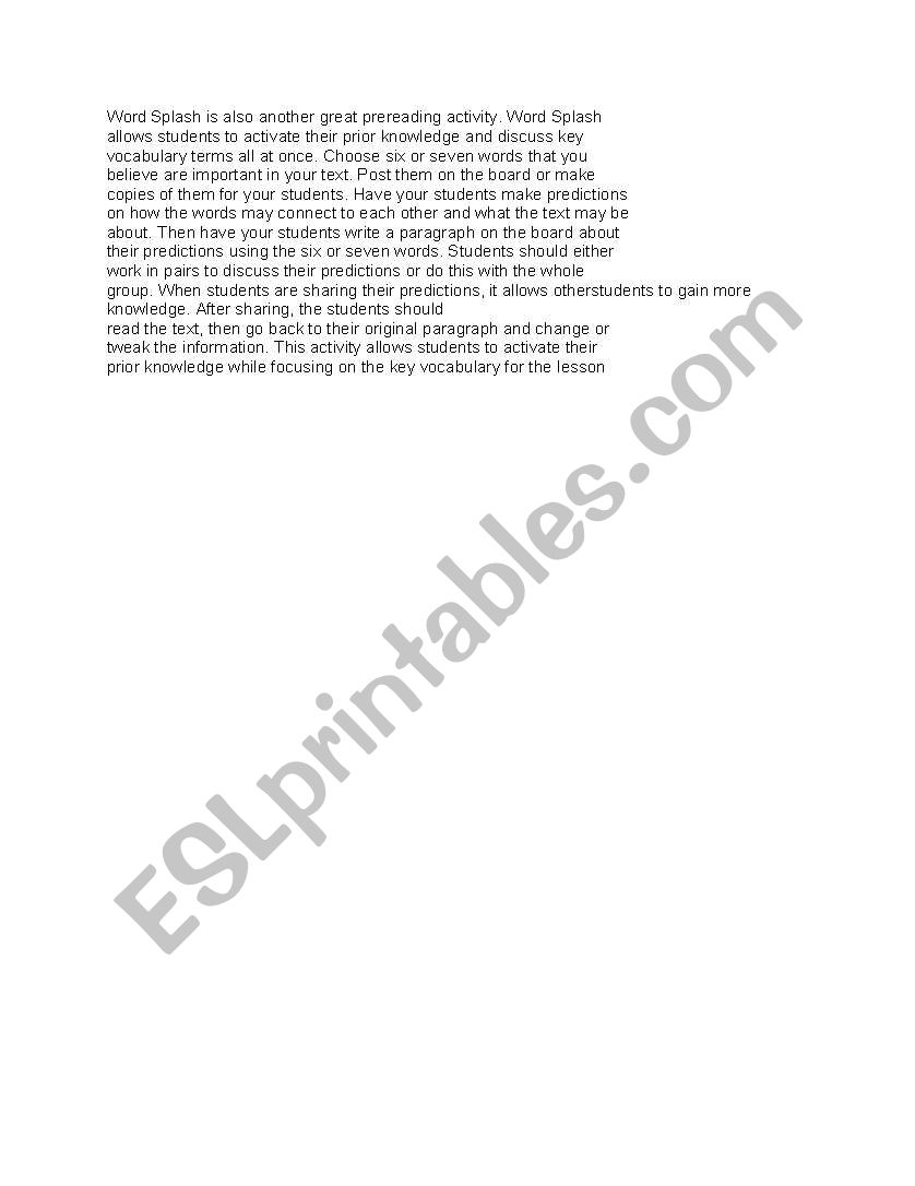 teaching reading worksheet