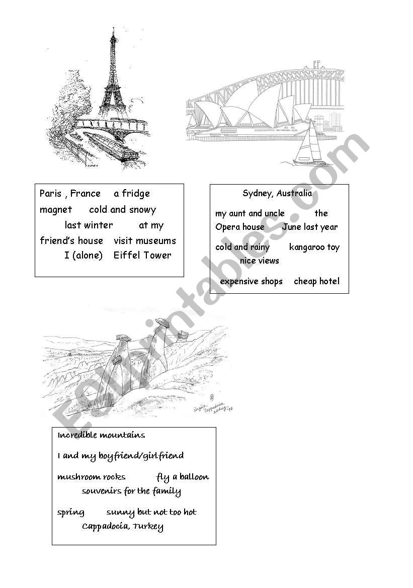 Where did you go? Past Simple worksheet