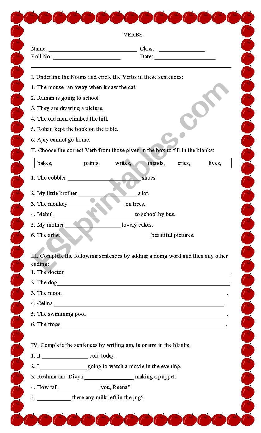 Agreement of the verb with the subject