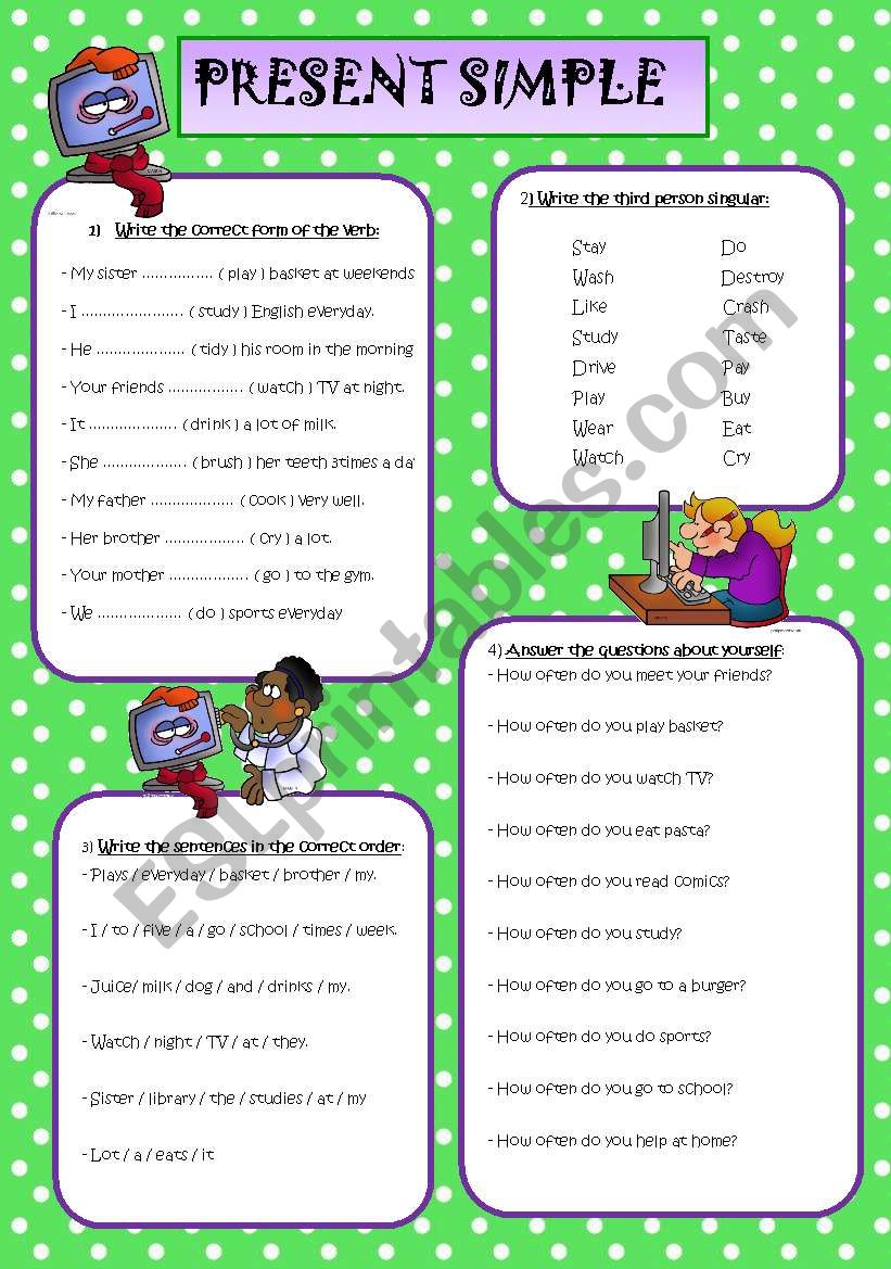 Present Simple worksheet