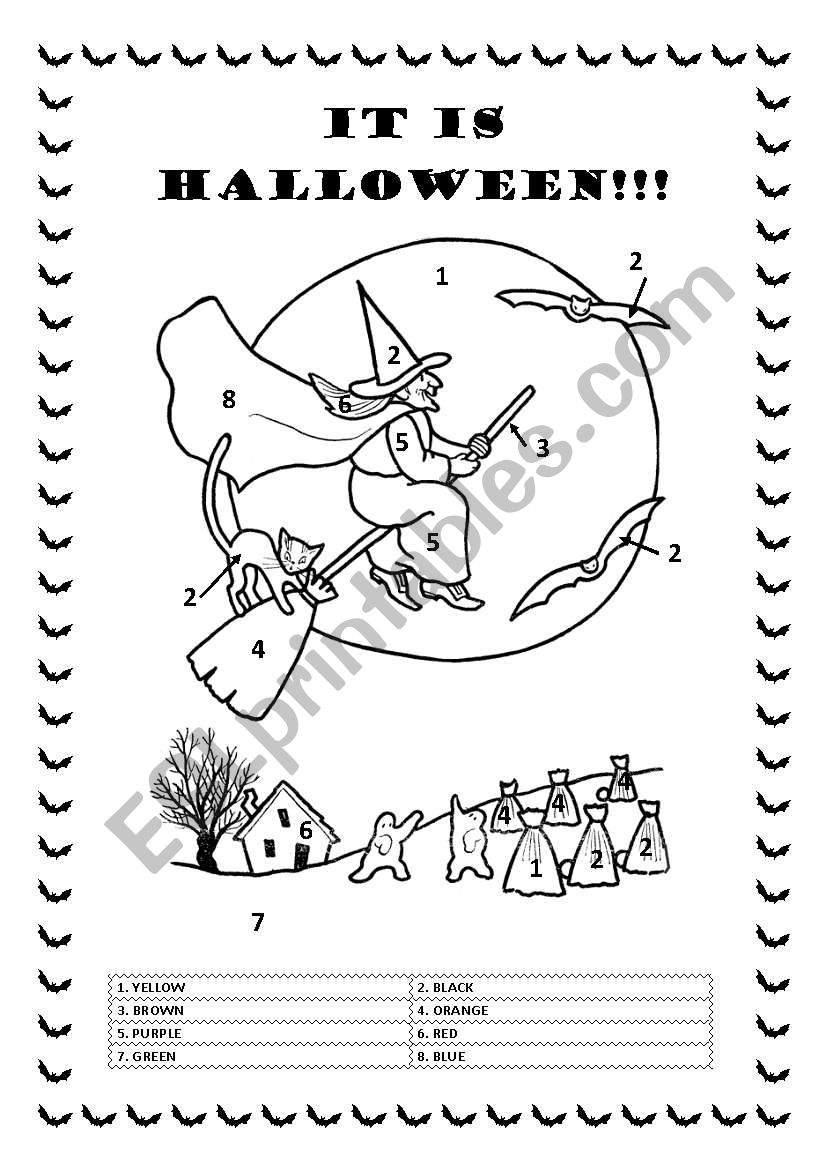 It is Halloween!! worksheet