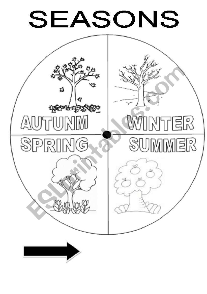 SEASONS WHEEL worksheet