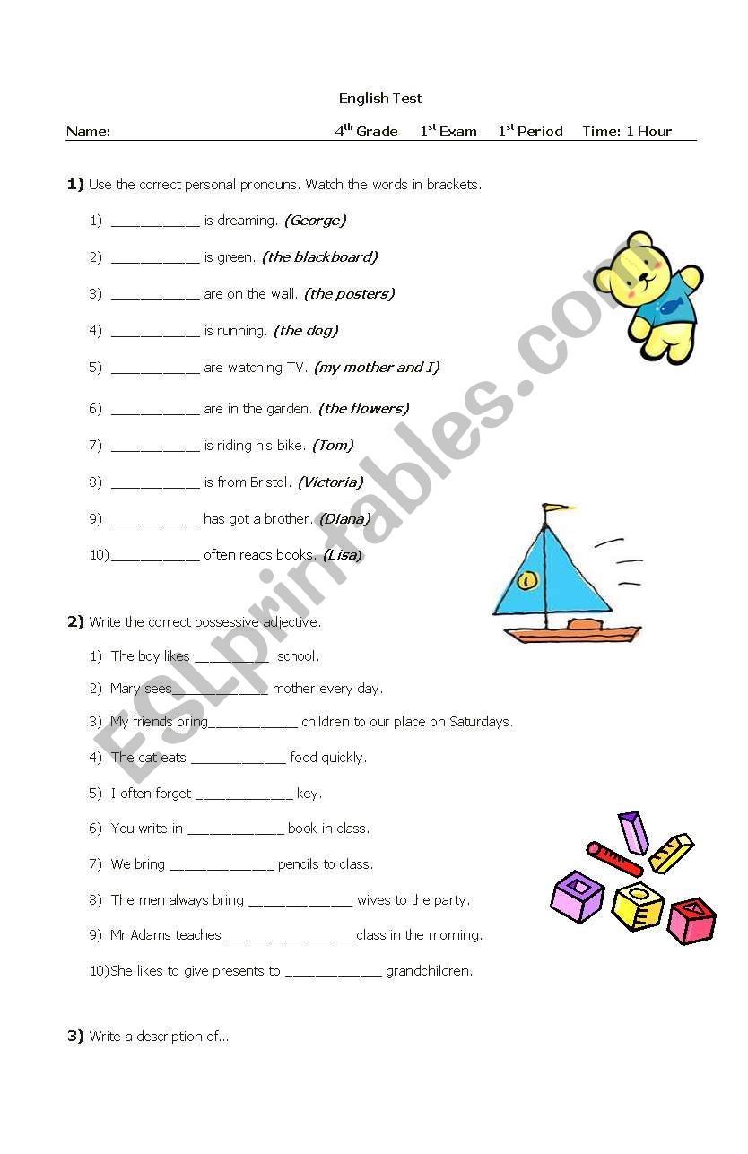 English Test  worksheet