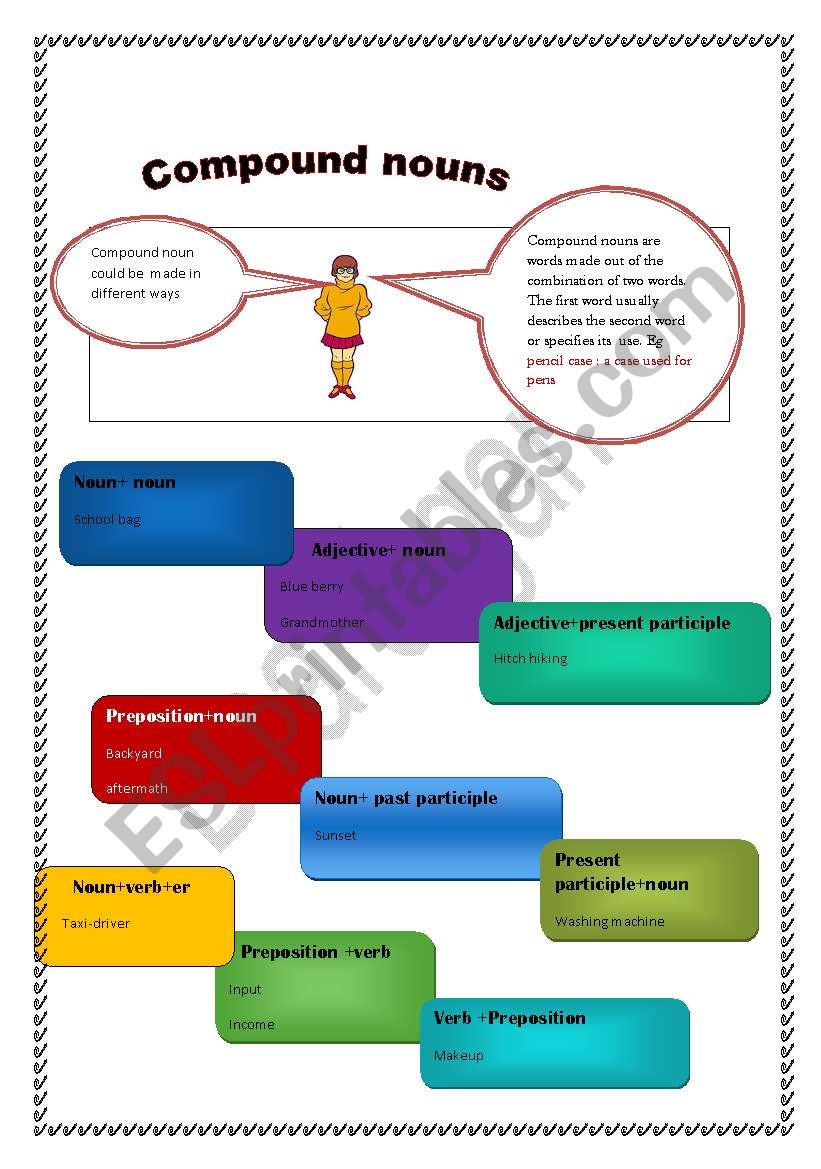 compound nouns worksheet