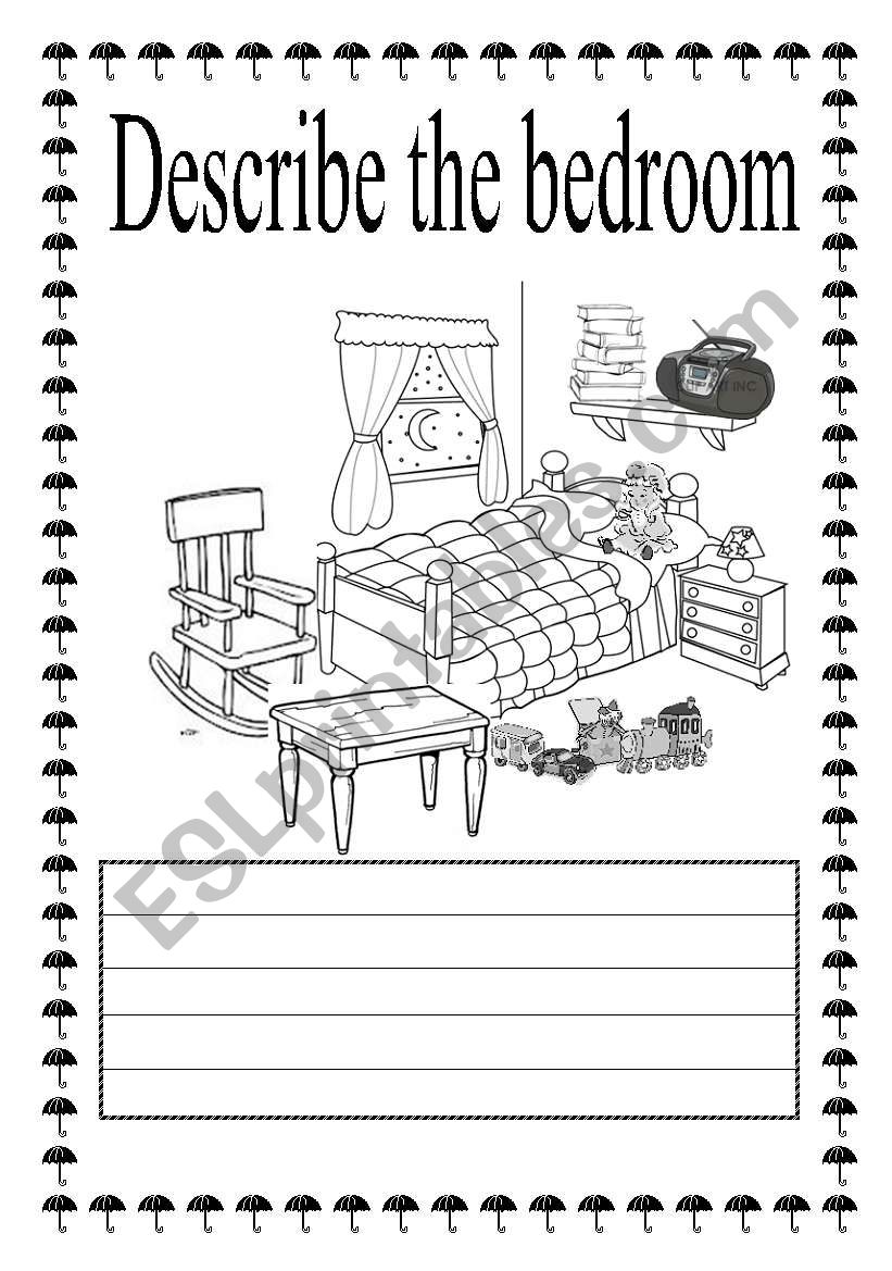 bedroom worksheet