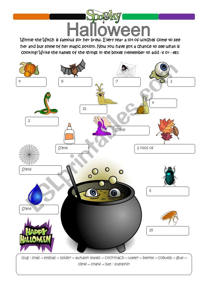 WinnieÂ´s Brew worksheet
