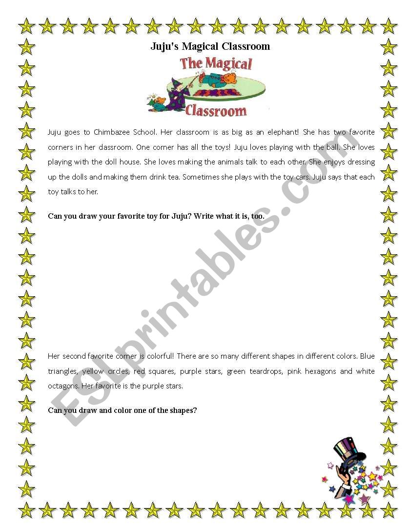 Jujus Magical Classroom worksheet