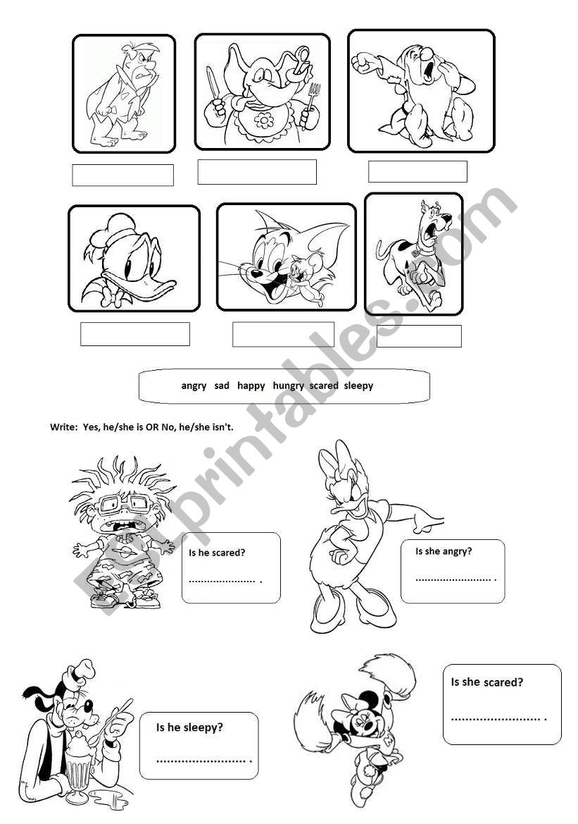 EMOTIONS worksheet