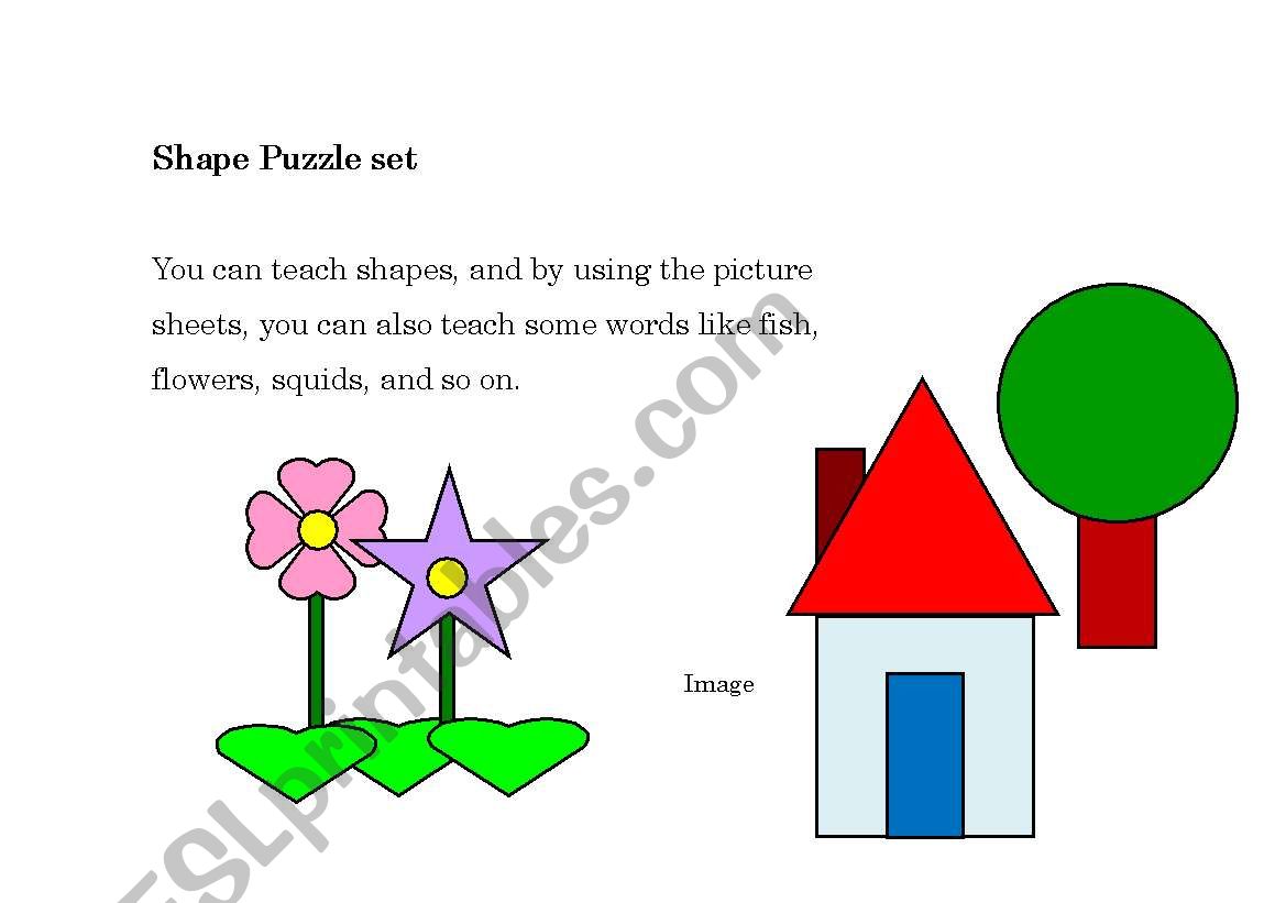 Shapes activity worksheet