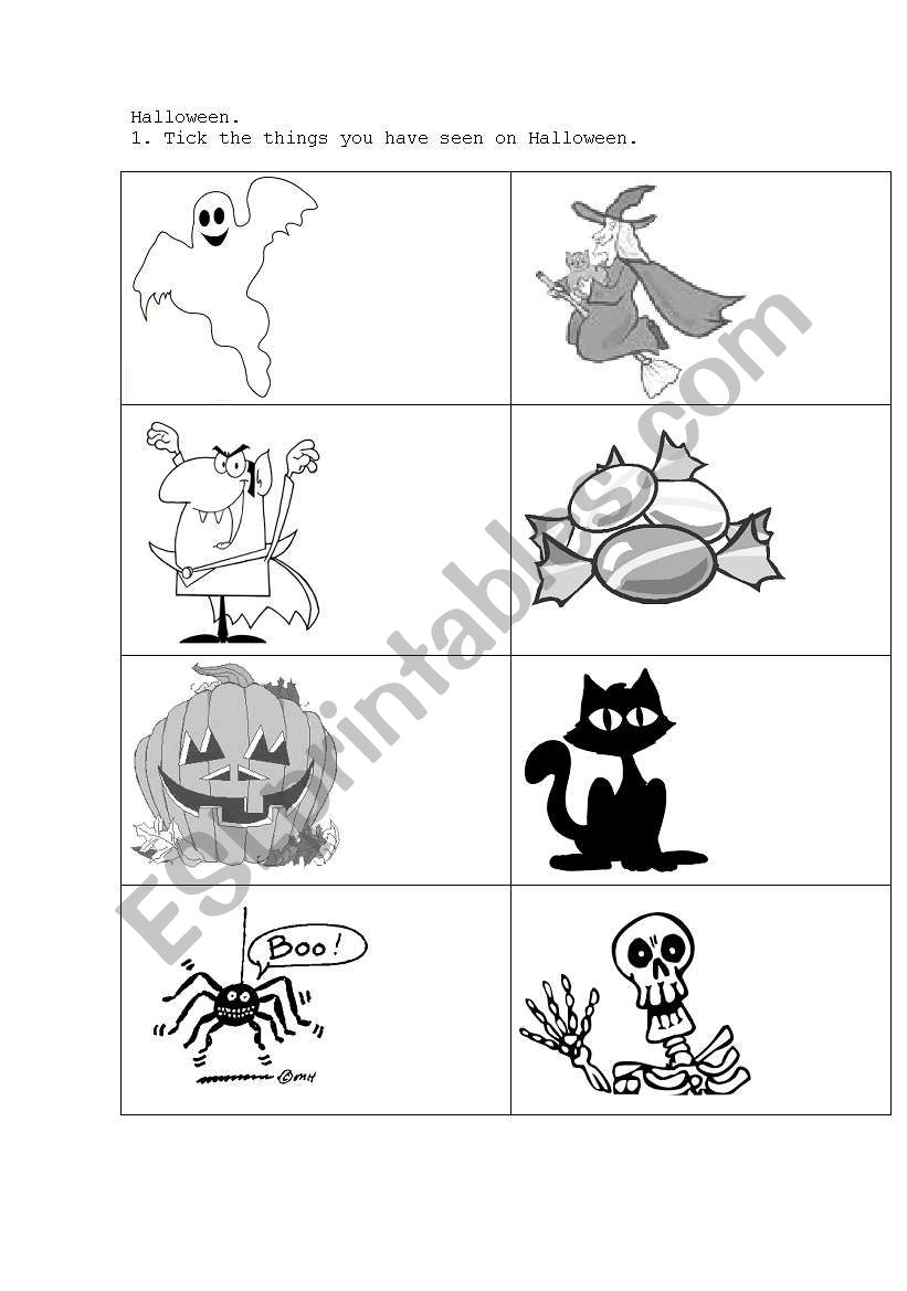 Halloween! worksheet