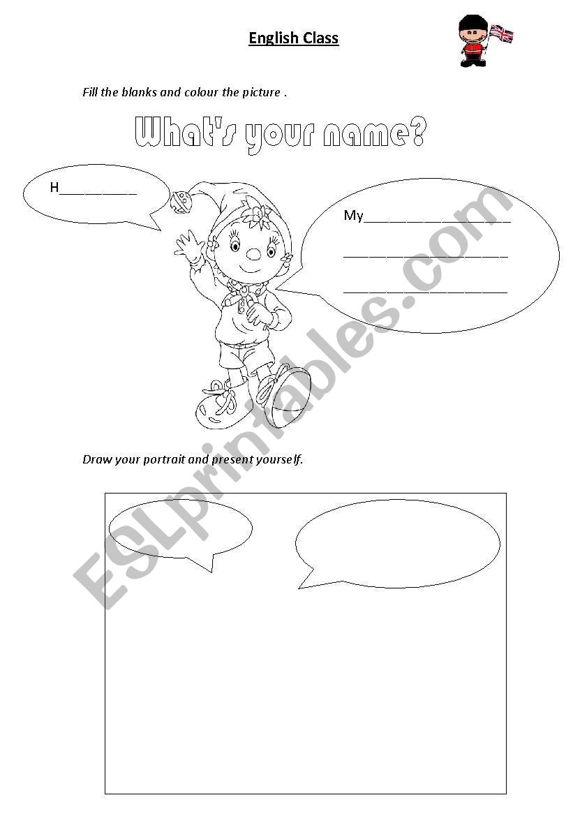 Whats your name? worksheet