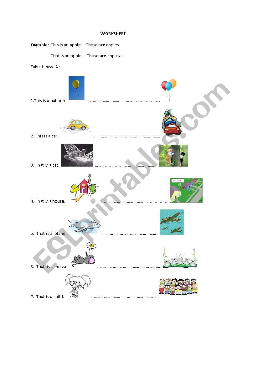 Irregular Plurals- Demonstrative Pronouns 