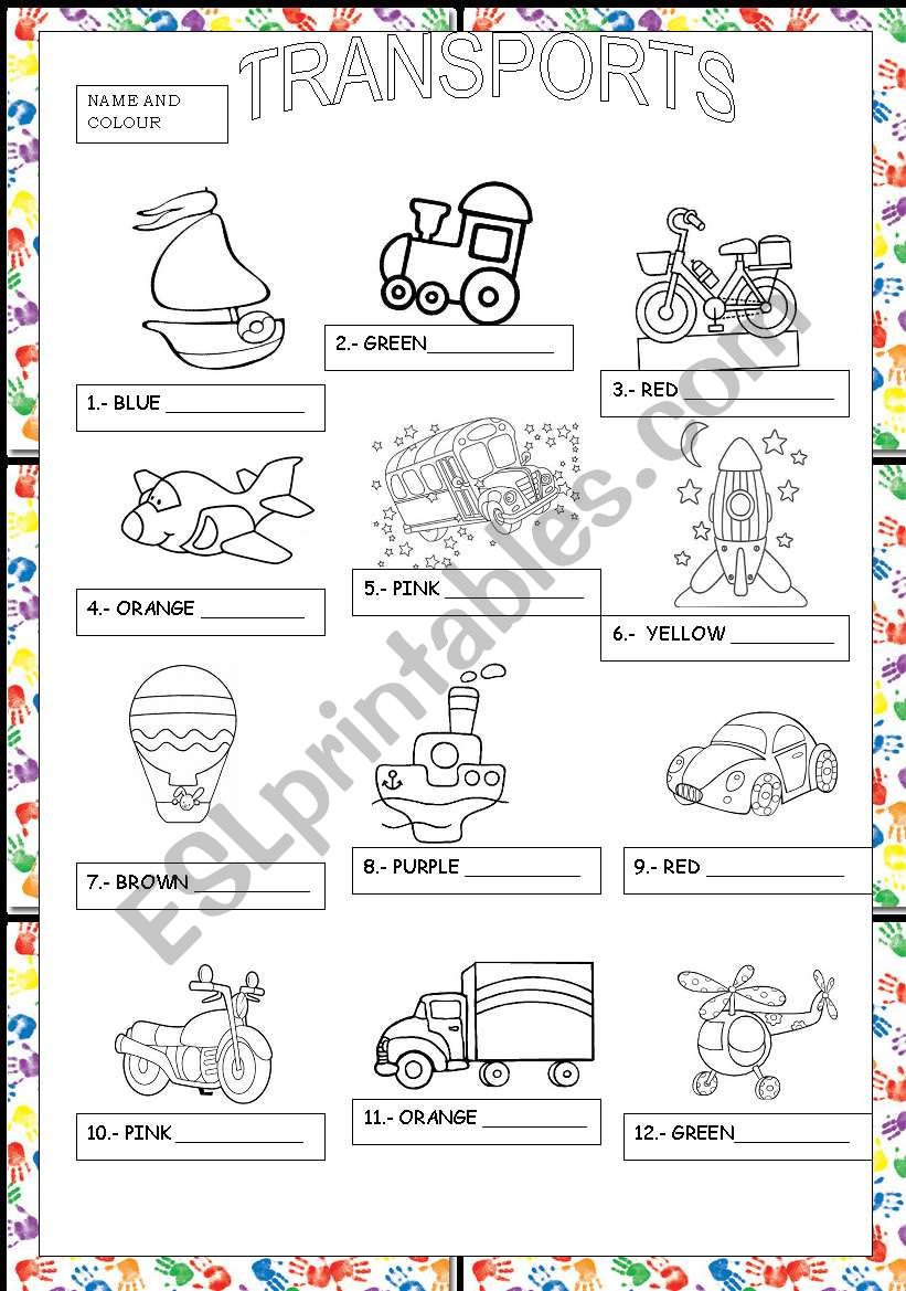 Transports worksheet